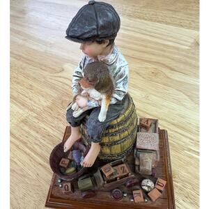 Rare Vintage 1998  Jim Daly "The New Puppy" Figurine # 1 /0222   Limited Edition